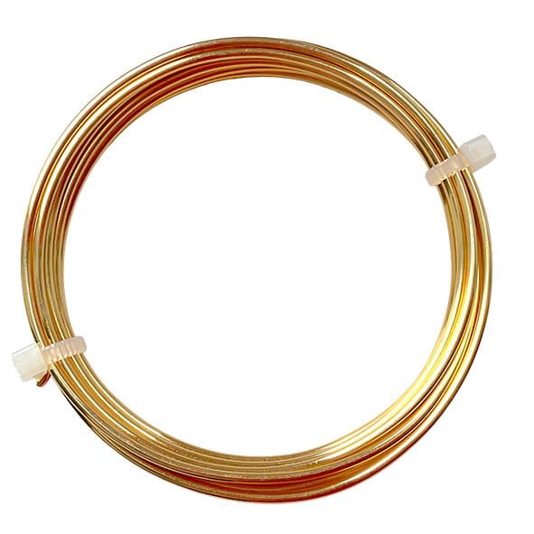 JW415 Quarter Hard 1.5mm Gilt Coloured Wire