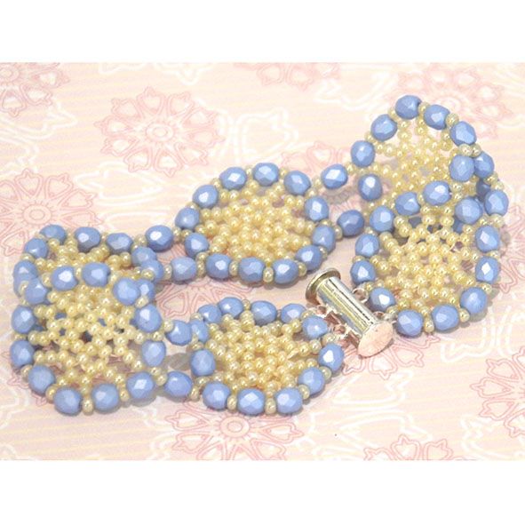 Summer Sky blue and cream