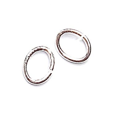 FN068 6x4.5mm SP Oval Jumprings