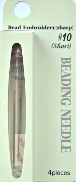 TUL008 Pack of Size 10 Short Tulip Beading Needles