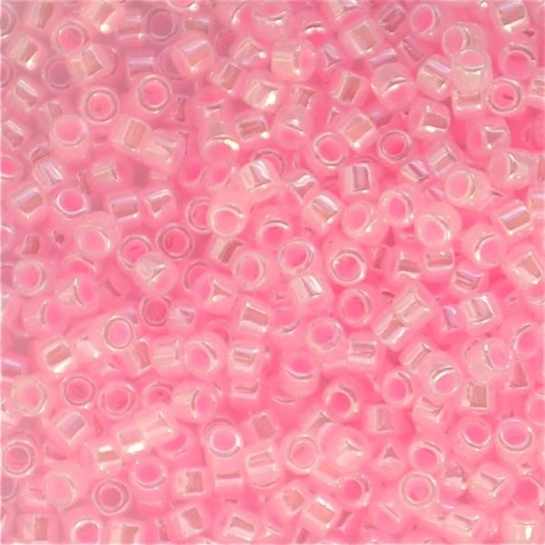 DB0244 Lined Crystal/Light Pink Delica
