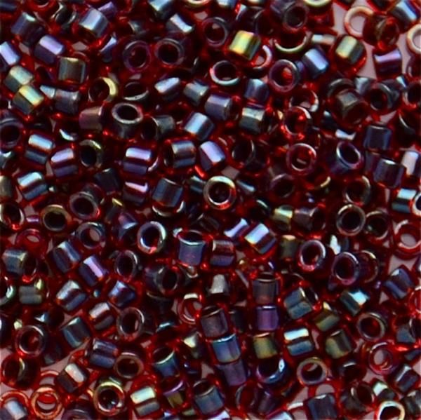 DB0297 Lined Garnet/Dark Grey AB Delica