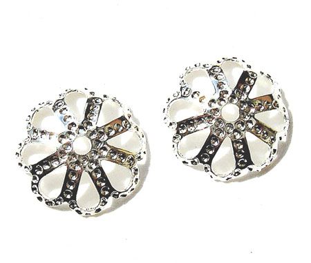 FN091 10mm SP Filigree Bead Cup