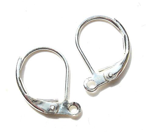 FN004S Pair of Silver French Earwires