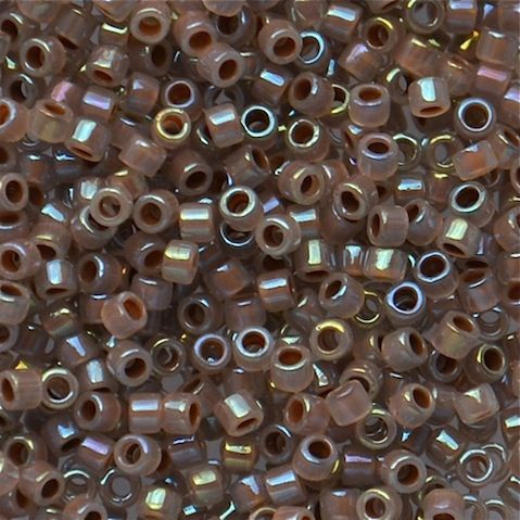 DB1749 Cocoa Lined Opal AB Delica