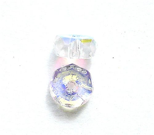 FR602 6x3mm Clear AB Rondelle
