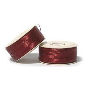 BT014 Red Nymo D 64 yard Bobbin