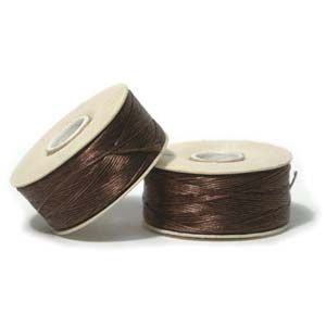 BT015 Chocolate Nymo D 64 yard Bobbin