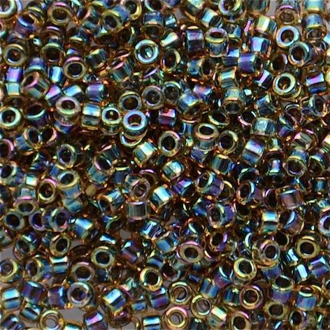 DB0089 Blue Lined Light Topaz AB Delica