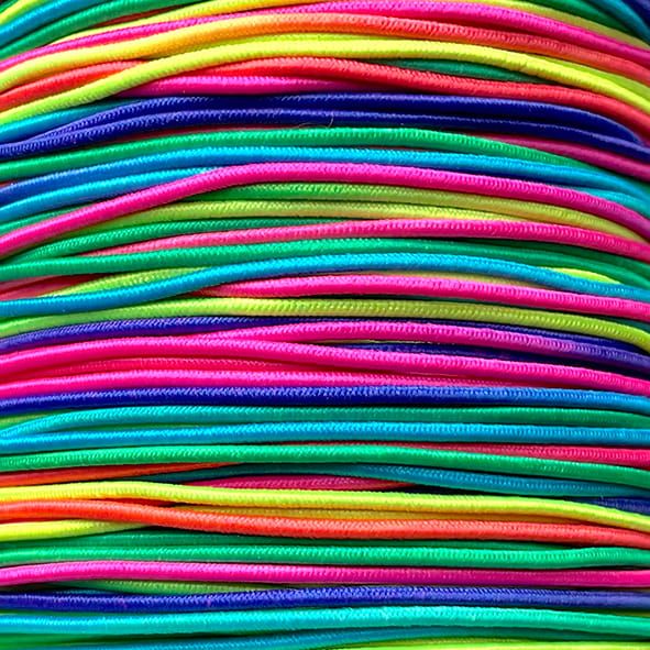 TG162 2m of Multicoloured 1mm Elastic Thread