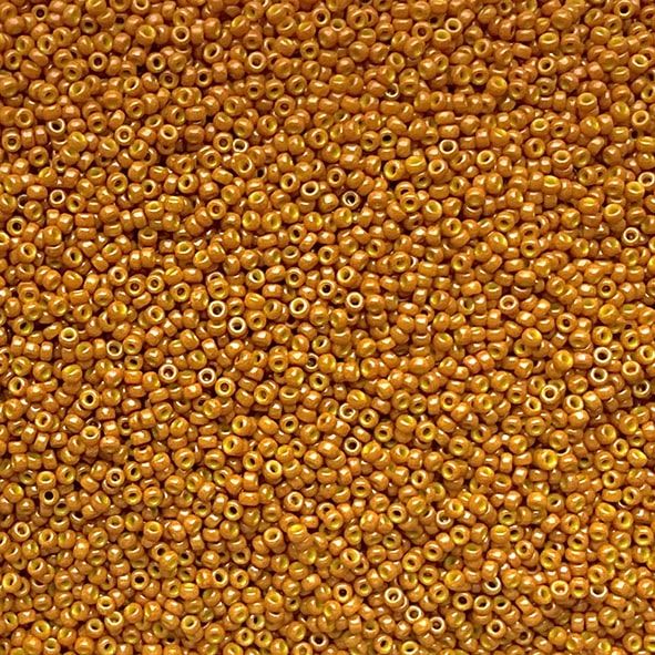 15-1479 Dyed Op Pumpkin Size 15 Seed Beads
