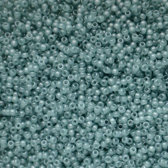 15-2376 Translucent Eucalyptus Size 15 Seed Beads