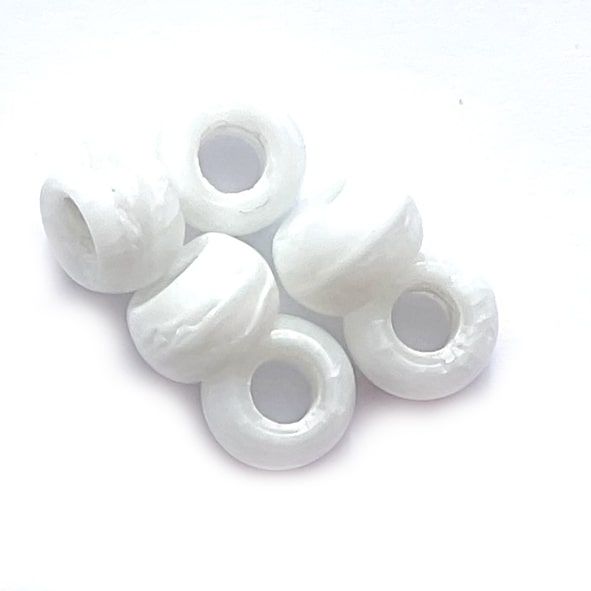 GL6820 8mm Chalk White Pony Bead