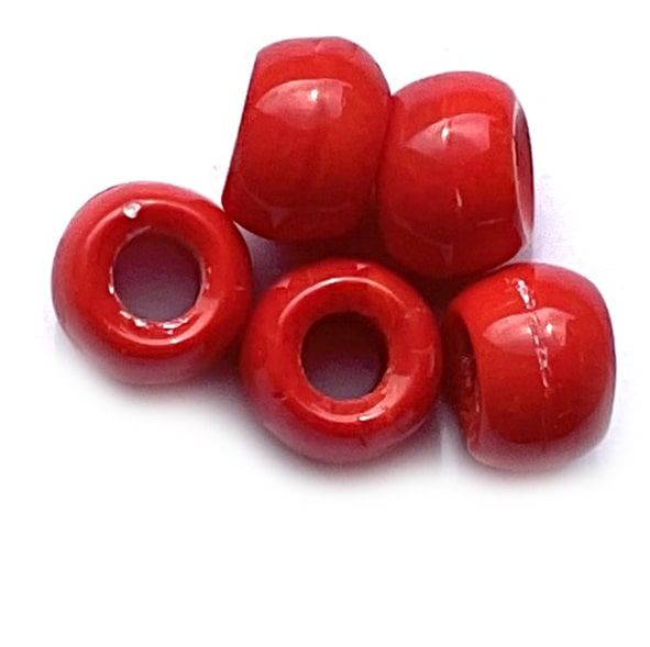 GL6821 8mm Opaque Red Pony Bead