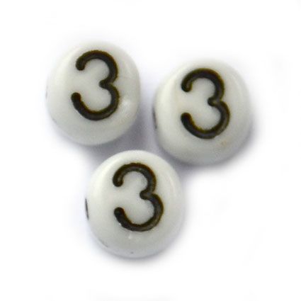 GL5649 Number 3 Bead