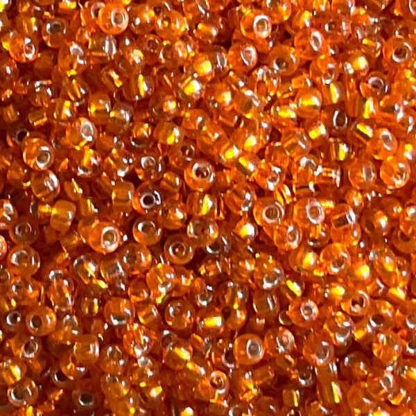 RC8-0008 SL Orange Size 8 Seed Beads