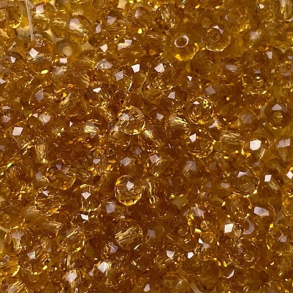 CC1202 3x1.5mm Light Topaz Cut Crystal Rondelles