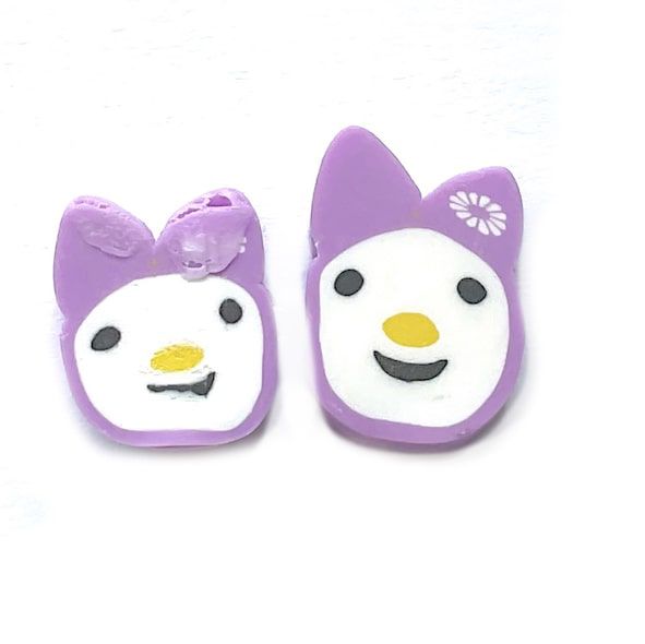 CE255 Purple Pixie face Bead