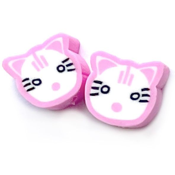 CE287 Pink Cute Face Bead