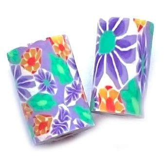 CE308 Purple Tube Bead