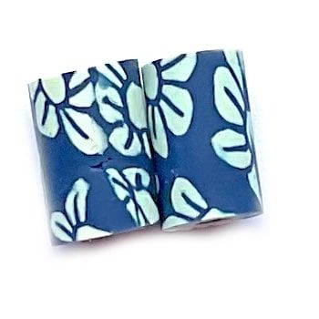 CE317 Navy Flower Bead