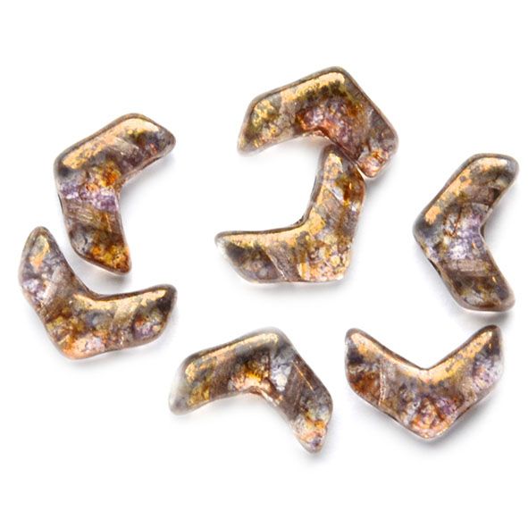 CHV017 Bronze Lustre Chevron Duos