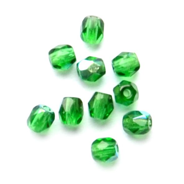 FG323 3mm Emerald Green AB Facet