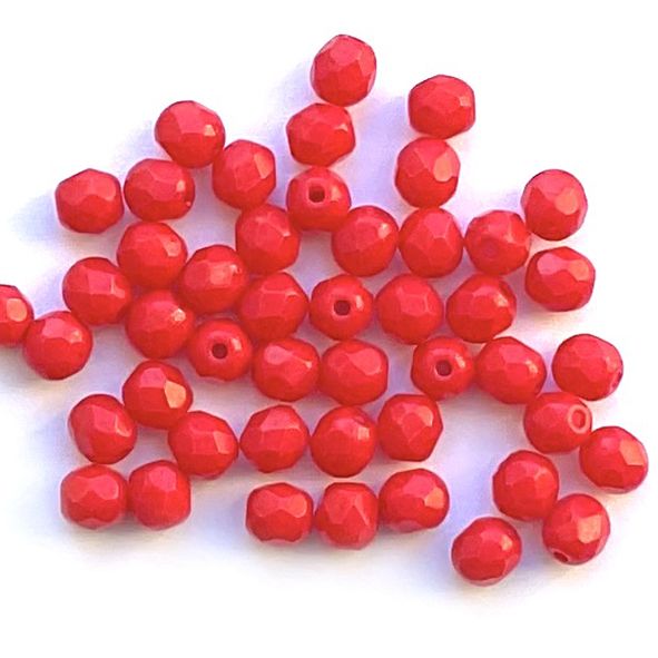 FG549 4mm Terra Red Facet