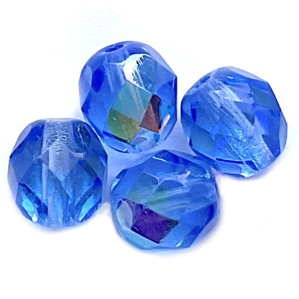 FG816 8mm Pale Blue AB Facet