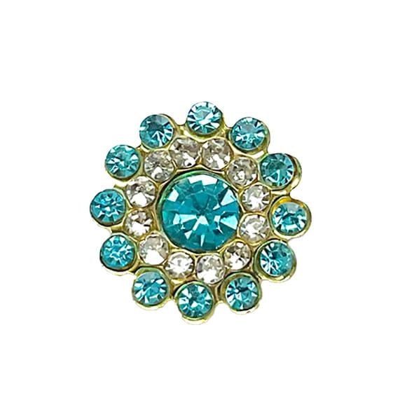 FS363 Turquoise Diamante in Setting