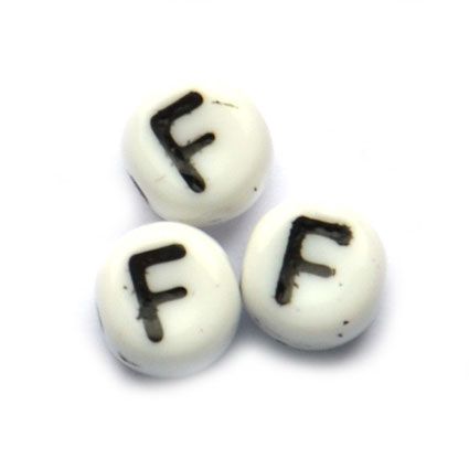 GL5626 F Letter Bead