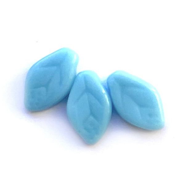 GL1388 12x8mm Turquoise CR Leaf