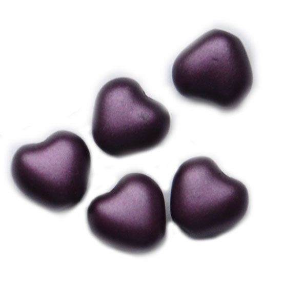 GL6003 6mm Purple Pearl Heart