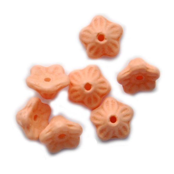 GL6005 7x5mm Matte Peach Lily Flower