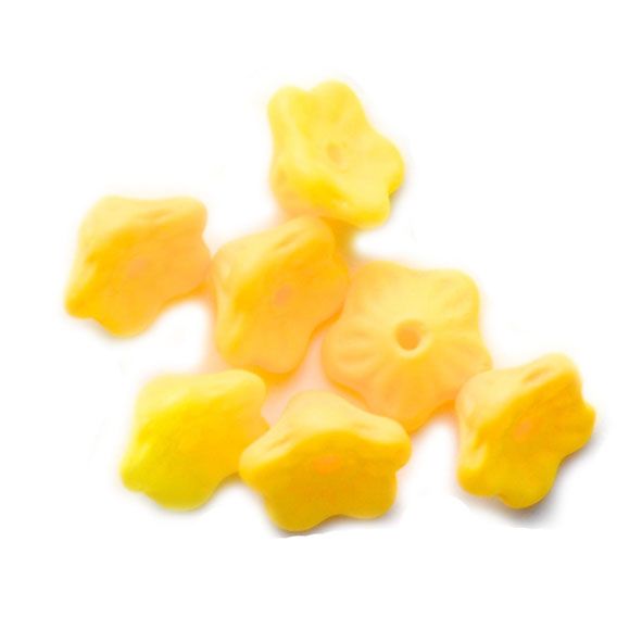 GL6006 7x5mm Matte Spring Yellow Lily Flower