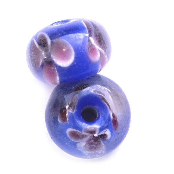 GL6536 Pink in Blue Beads