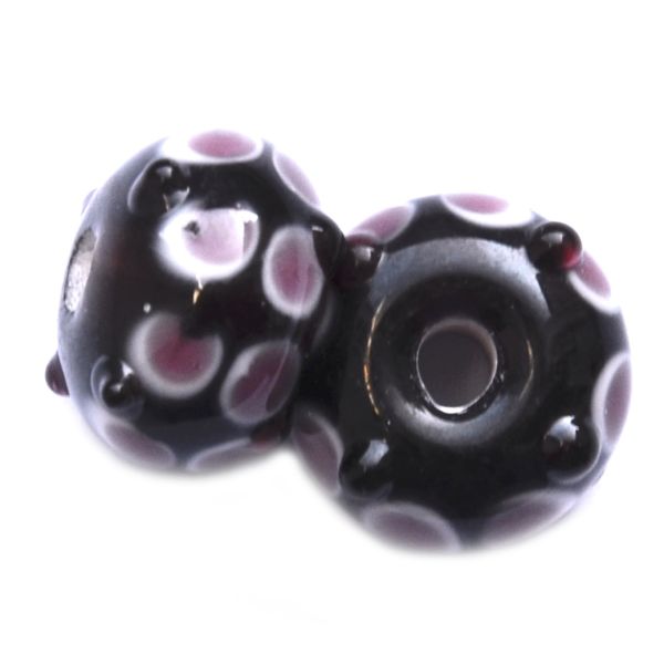 GL6540 Black/Pink/White Beads