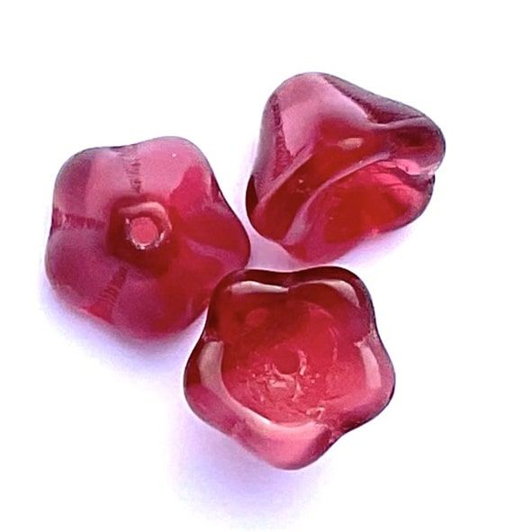 GL6737 Cherry Marl Bluebell Shape Trumpet Flower