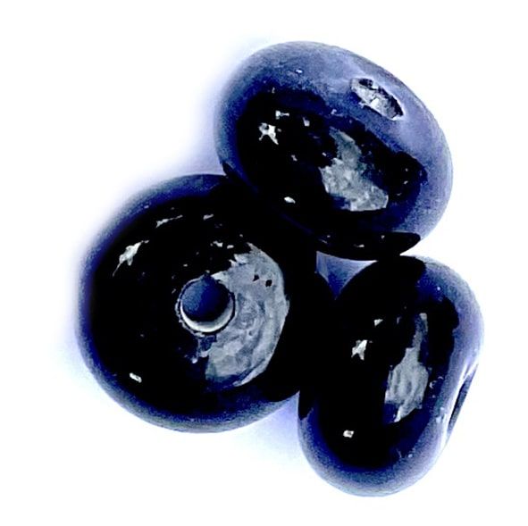 GL6770 Black Rondelle Bead