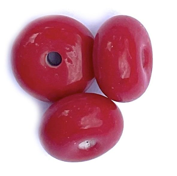 GL6771 Red Rondelle Bead