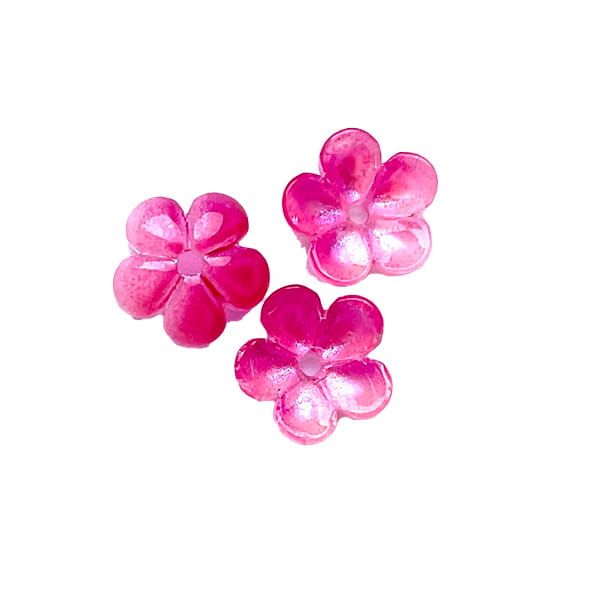 GL6881 Cerise Flower Bead