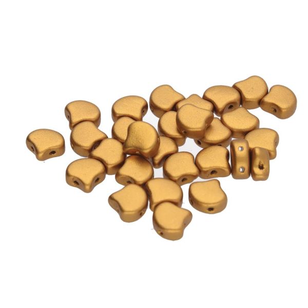 GNK007 Bronze Gold Ginko Beads