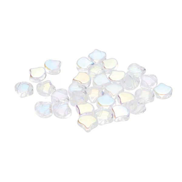 GNK017 Clear AB Ginko Beads
