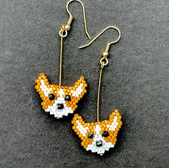 Corgi Earring Bead Pack