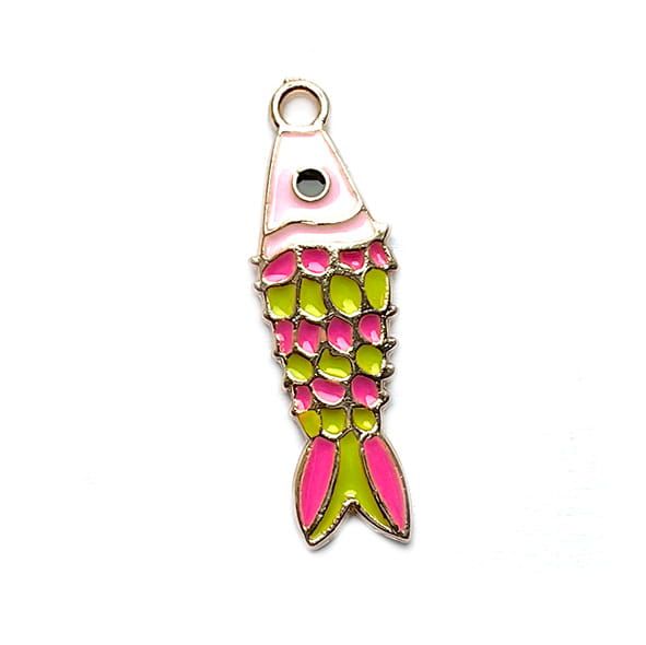 MB1132 Pink Funky Fish Charm