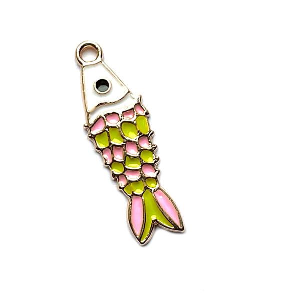 MB1133 Lime Funky Fish Charm