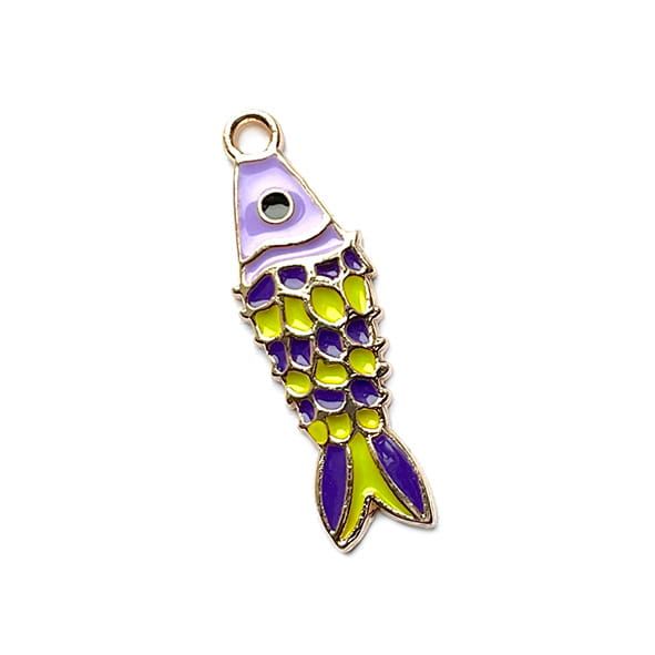 MB1134 Lilac Funky Fish Charm