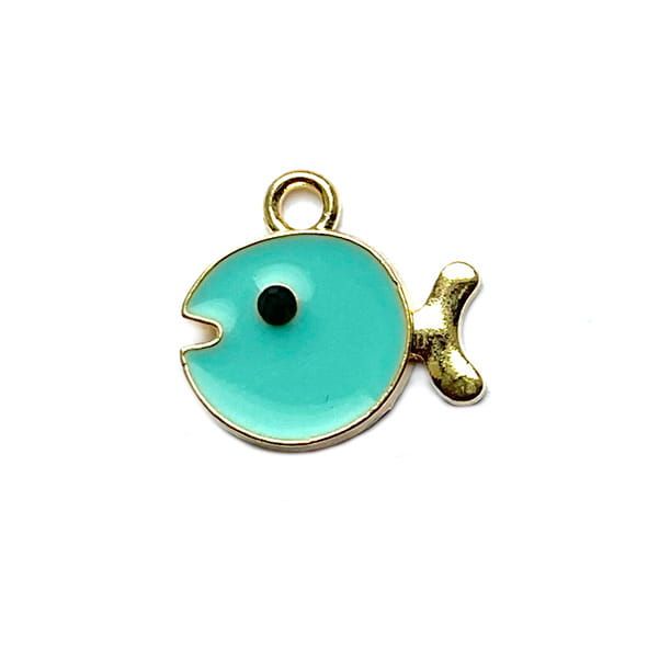 MB1137 Aqua Cute Fish Charm
