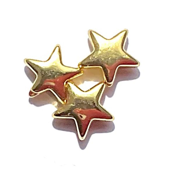 MB696 8mm Gold Star Bead