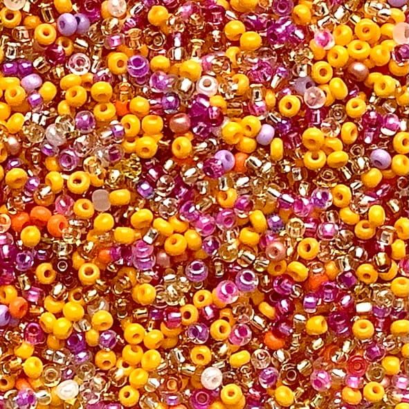 MX539 Tangerine Dream  Size 8 Seed Bead Mix